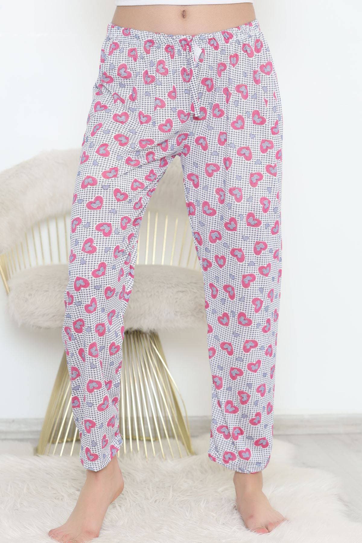 Pijama Altı Beyazpembe