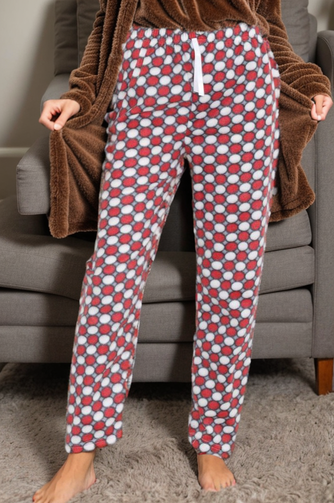 Polar Pijama Altı Kırmızınoktalı