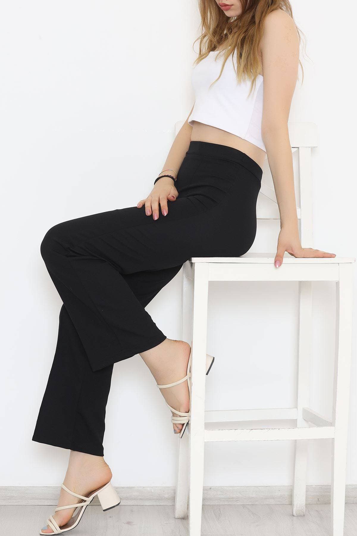 Çımalı Pantolon Siyah