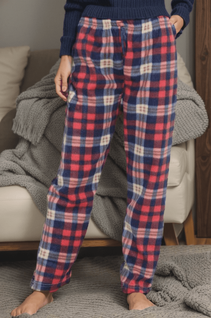 Polar Pijama Altı Karelikırmızı
