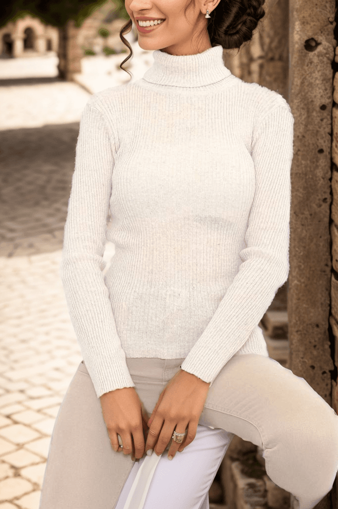Balıkçı Yaka Body Bej