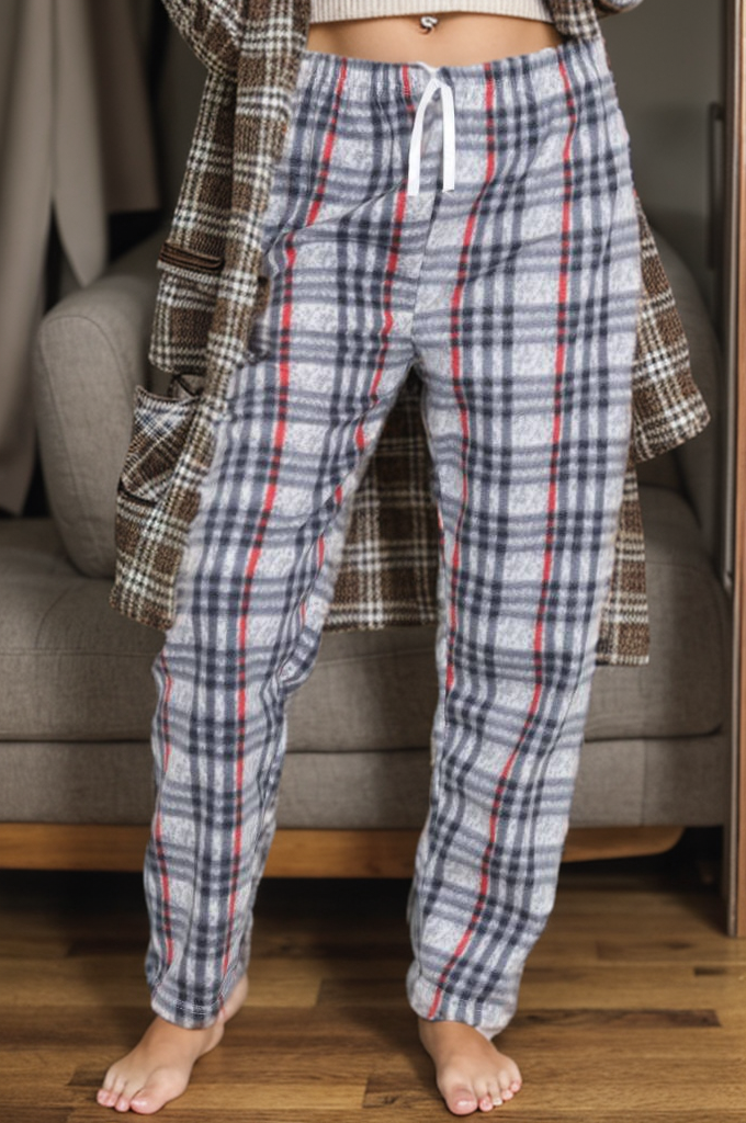 Polar Pijama Altı Grikareli