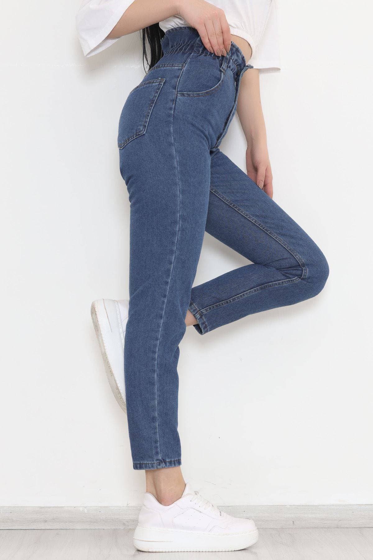 Beli Lastikli Kot Pantolon Koyumavi