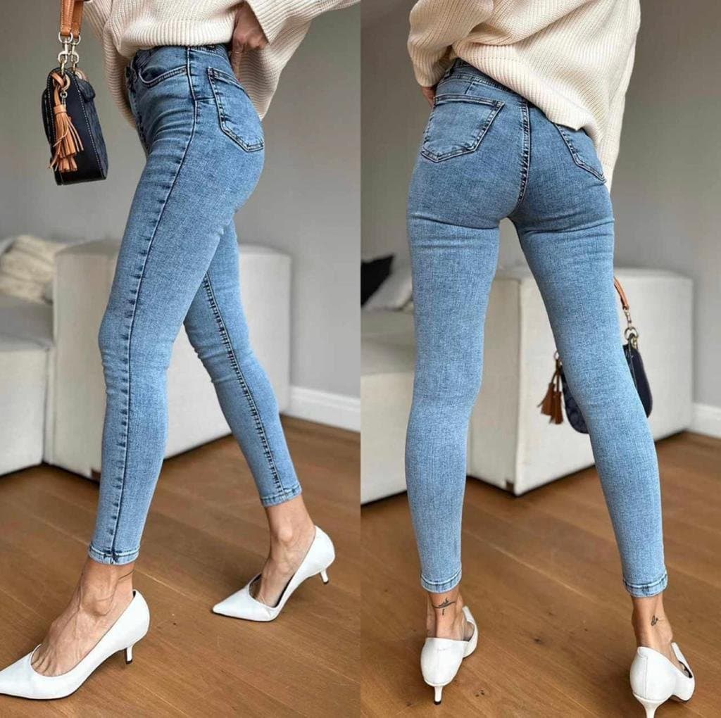 Kadın Normal Bel Slim Fit Kot Pantolon