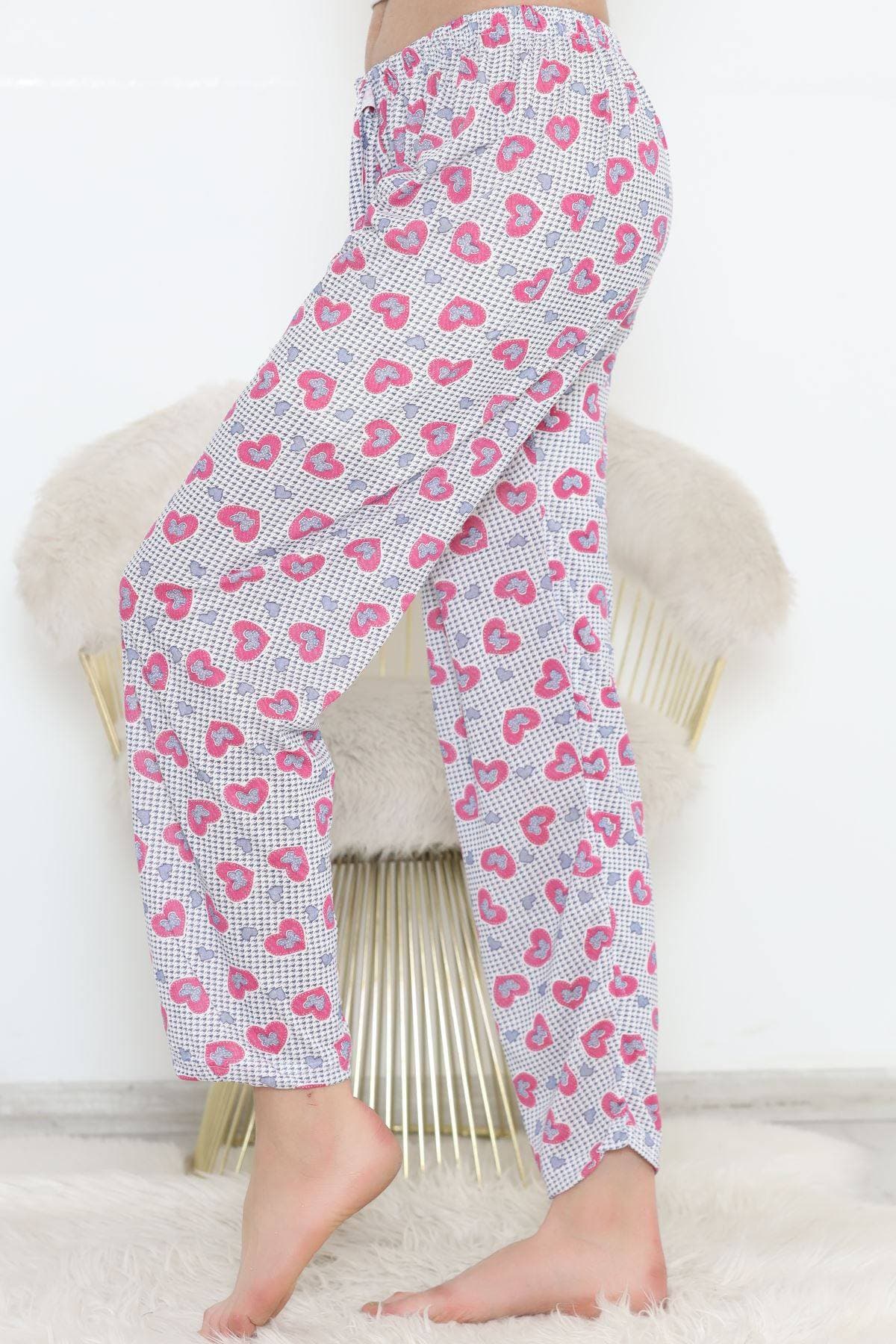 Pijama Altı Beyazpembe