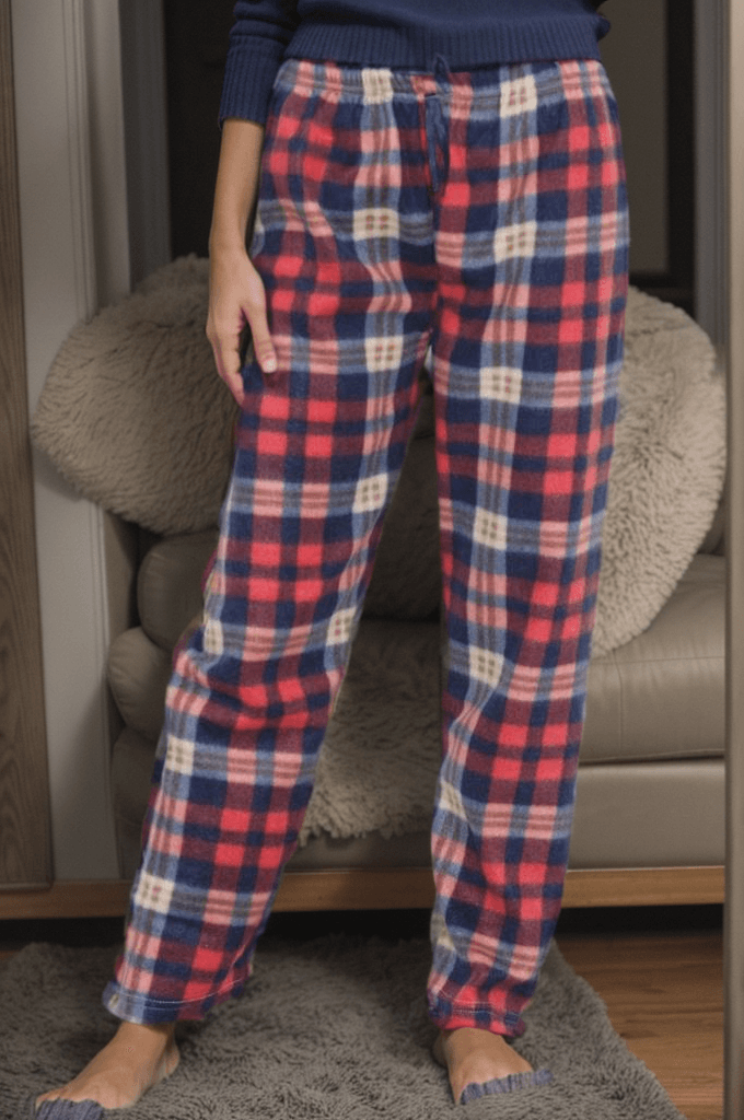 Polar Pijama Altı Karelikırmızı