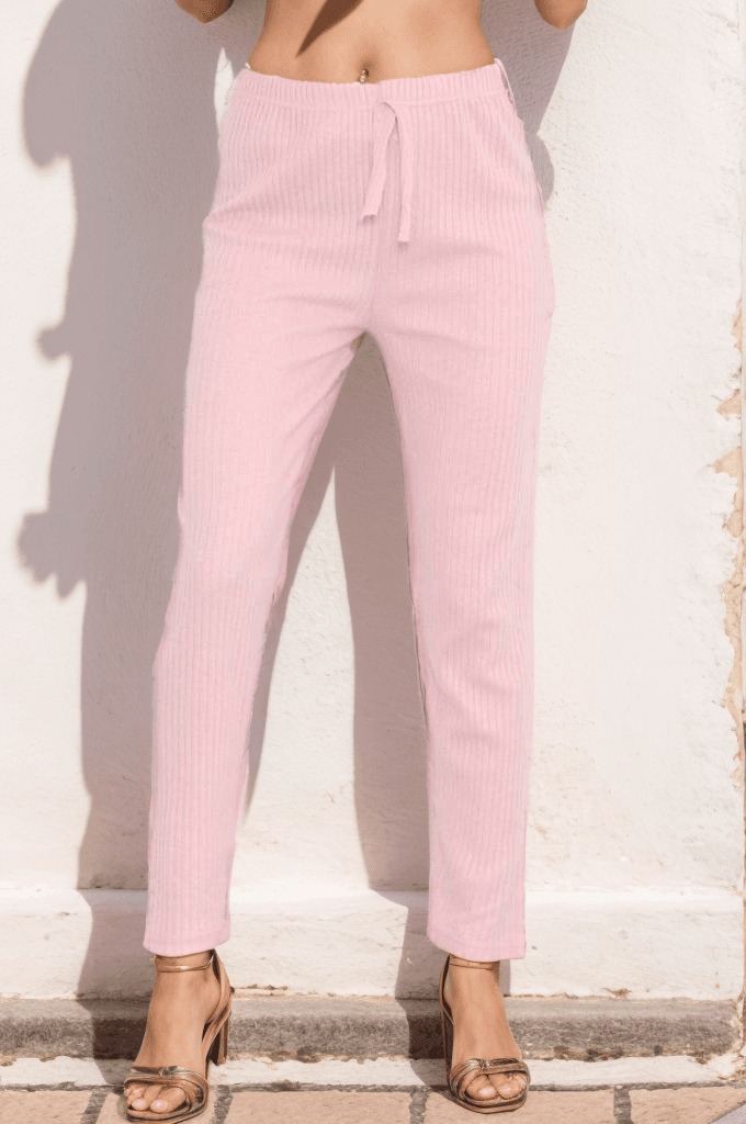 Raporlu Pantolon Pembe