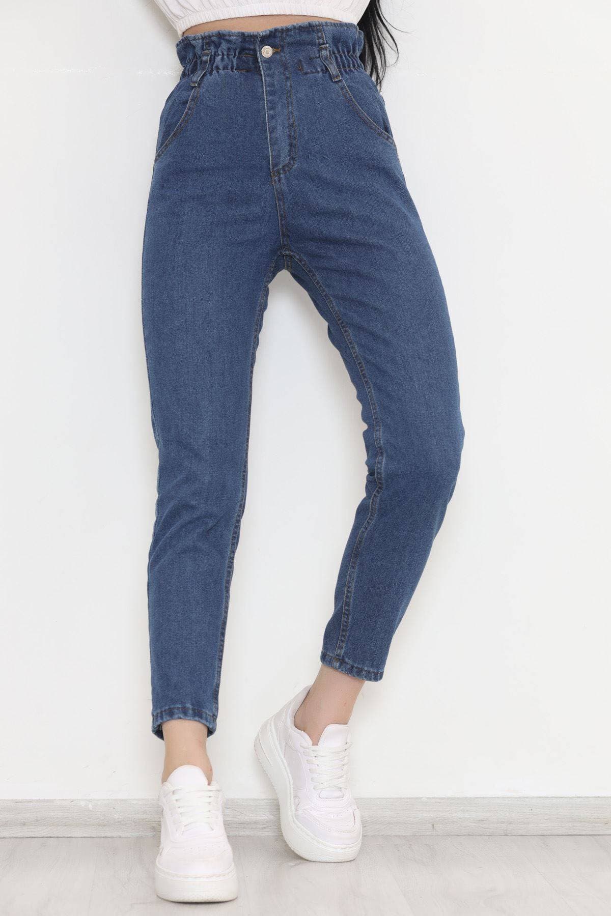 Beli Lastikli Kot Pantolon Koyumavi