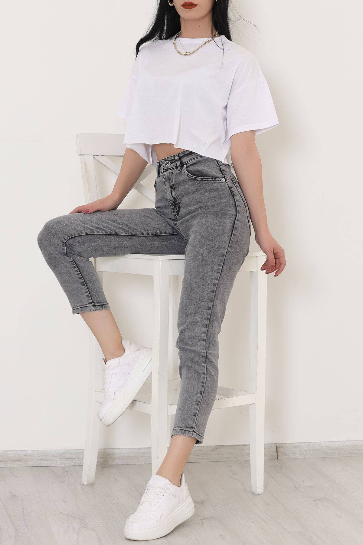 Boyfriend Kot Pantolon Açıkfüme