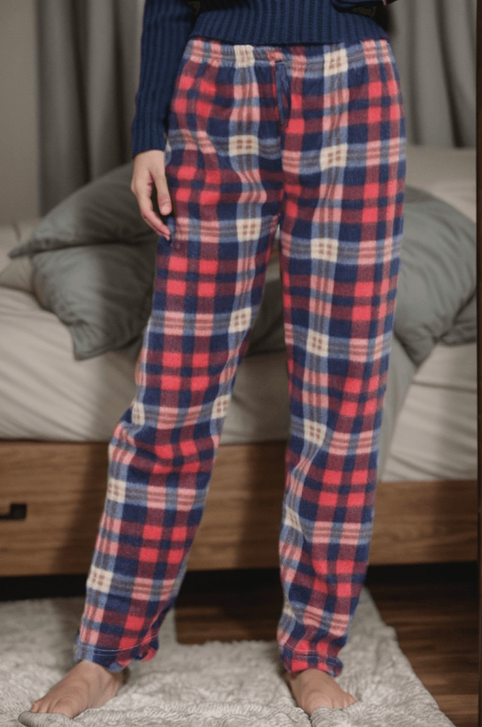 Polar Pijama Altı Karelikırmızı