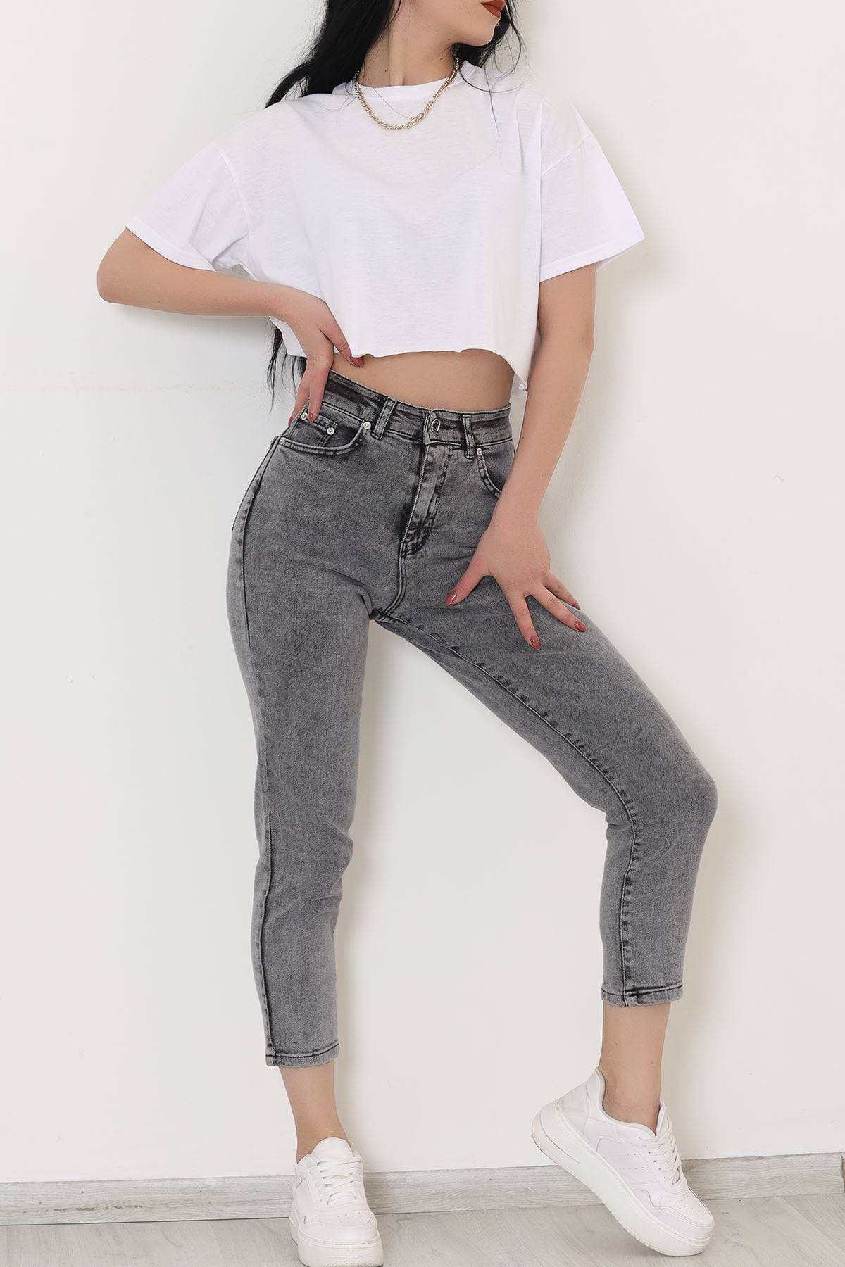Boyfriend Kot Pantolon Açıkfüme
