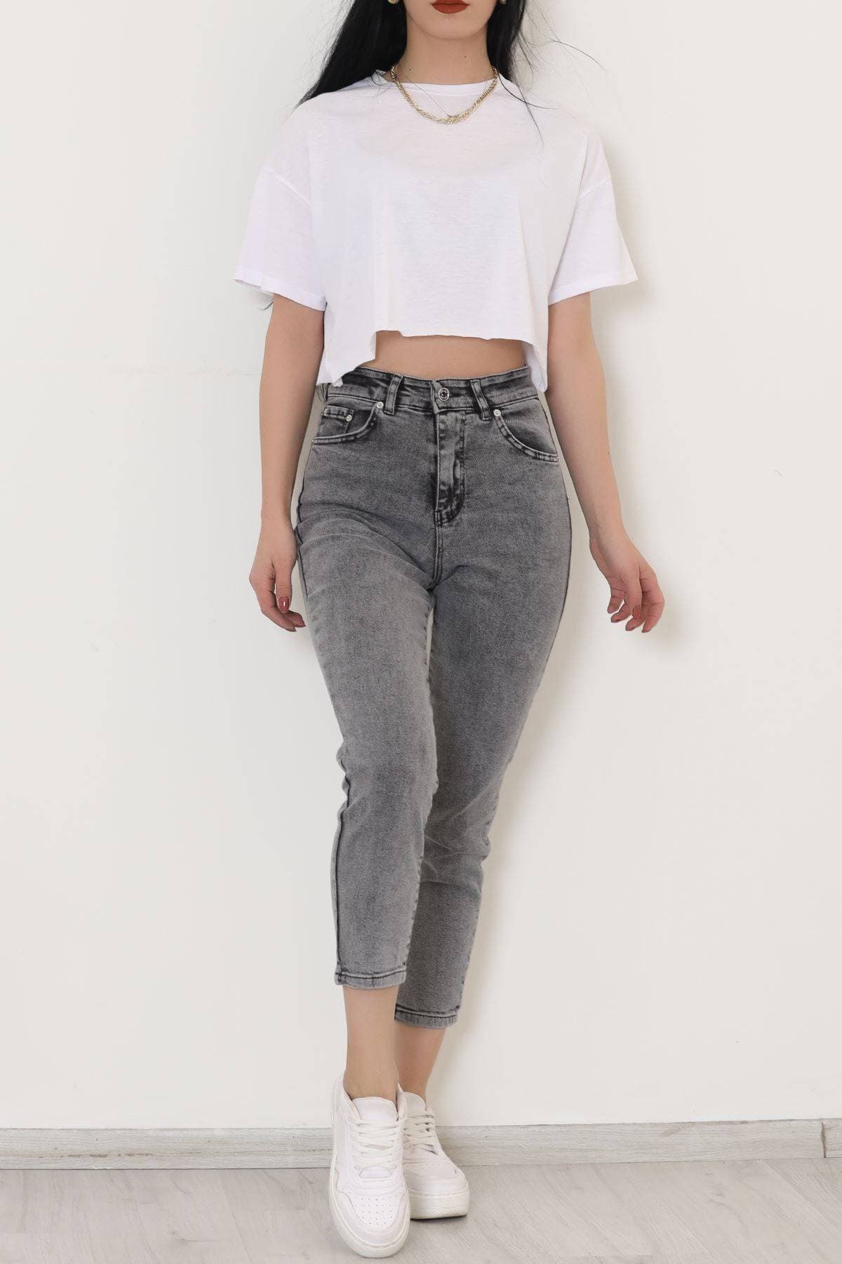 Boyfriend Kot Pantolon Açıkfüme