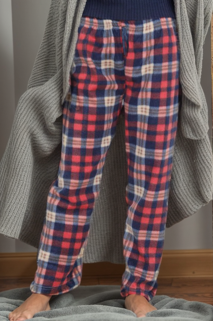 Polar Pijama Altı Karelikırmızı