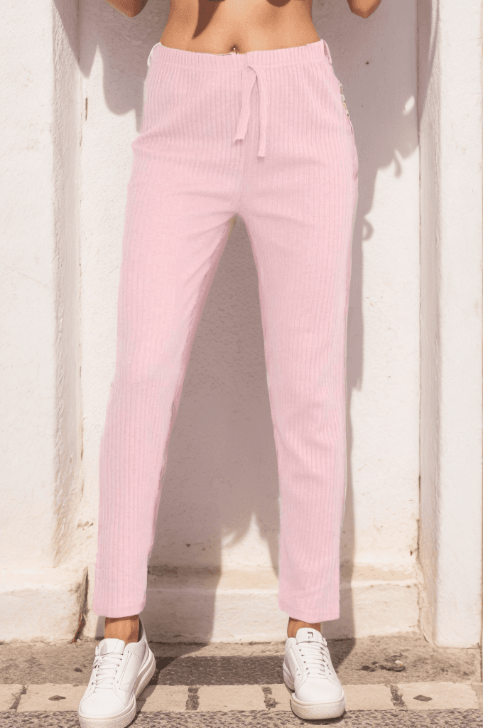 Raporlu Pantolon Pembe