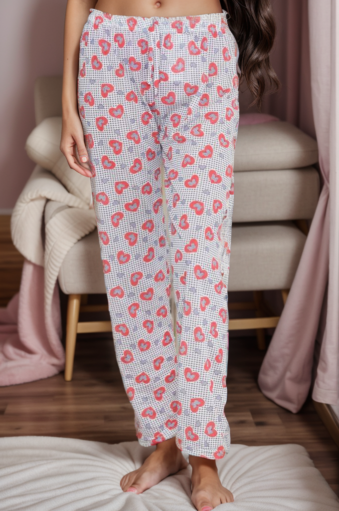 Pijama Altı Kırmızıkalpli